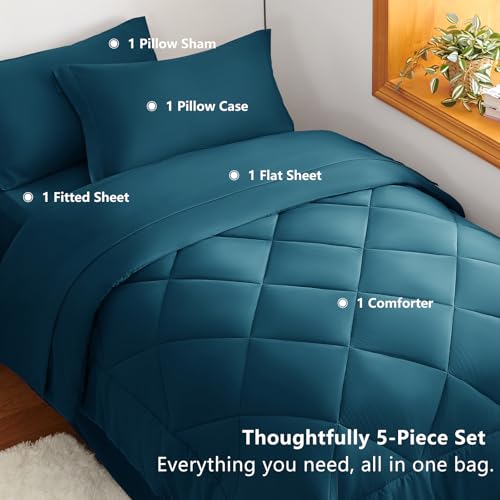 Twin XL Comforter Set Lyons Blue