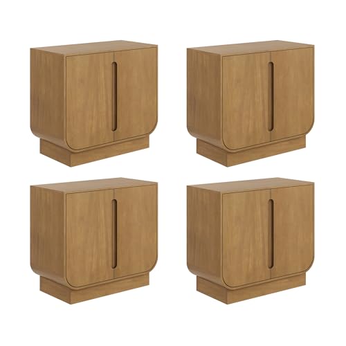 Joey Mid Century Modern Storage Cabinet (4 Count)