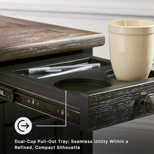 Narrow Chairside End Table