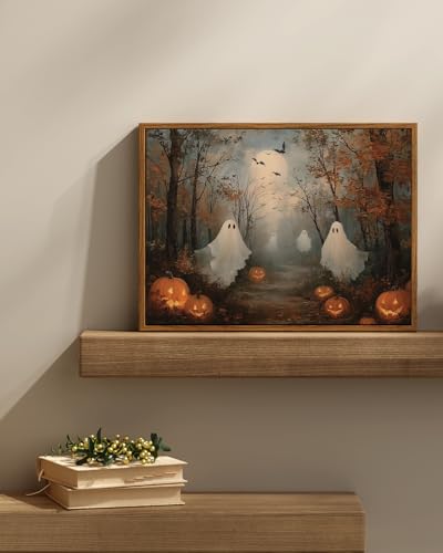 Vintage Halloween Ghost Wall Art