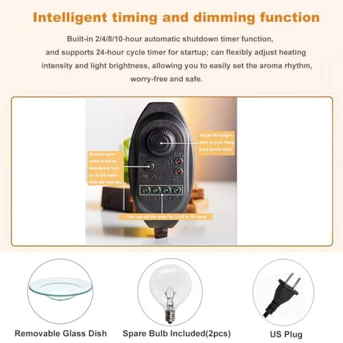 Candle Warmer Lamp with Timer