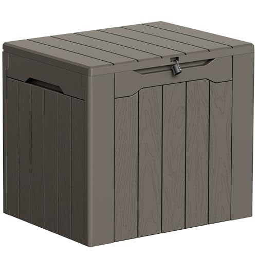 33 Gallon Resin Deck Box All Weather Outdoor Storage Boxes