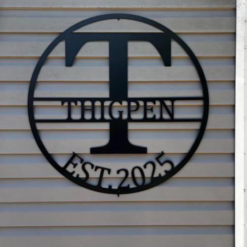 Personalized Metal Monogram Sign