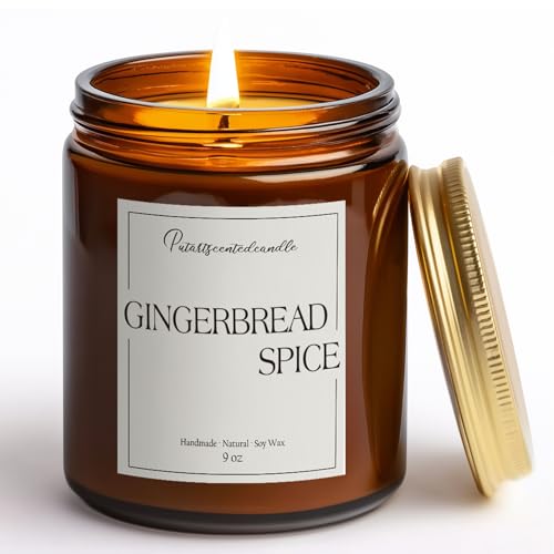Gingerbread Spice Candle for Home Scented (14 Ounce)