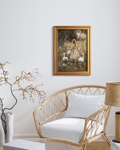 Vintage Gold Framed Wall Art for Living Room