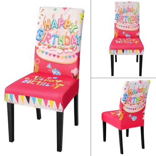 Birthday Chair Covers for Dining Room Set of 6