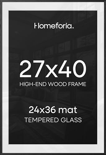 27x40 Black Oak Poster Frame