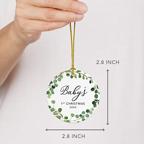 Custom Year Round Ceramic Porcelain Christmas Tree Ornament Keepsake Collectible Gift