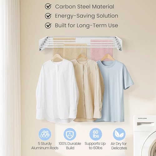 Wall Mounted Laundry Drying Rack