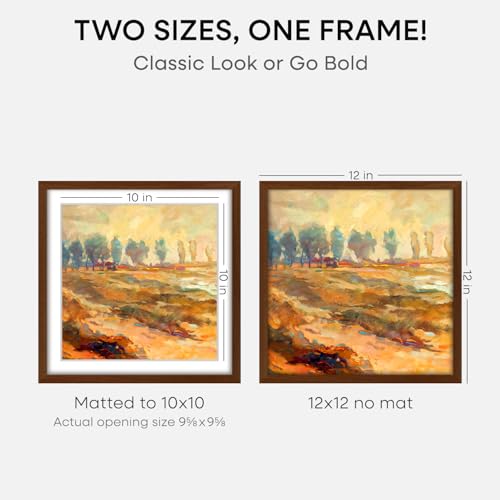 12x12 Brown Oak Picture Frame
