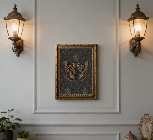 Vintage Gold Framed Butterfly Wall Art