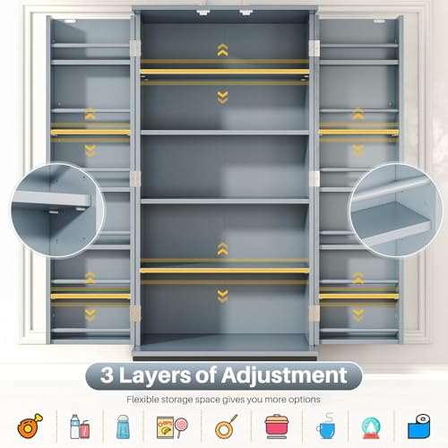 51" Pantry Cabinet with Diamond