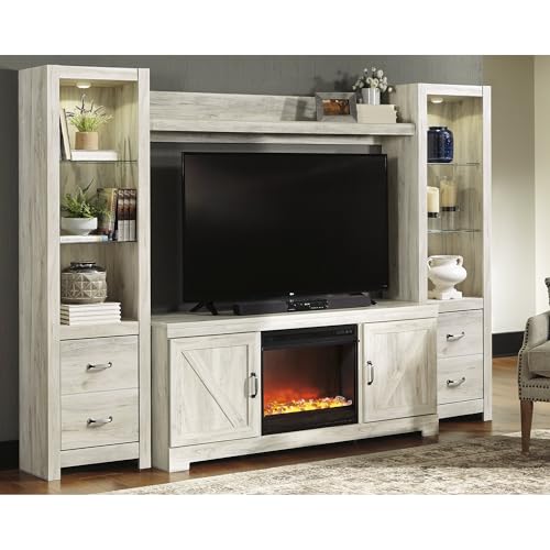 4 Piece Fireplace TV Stand Entertainment Center