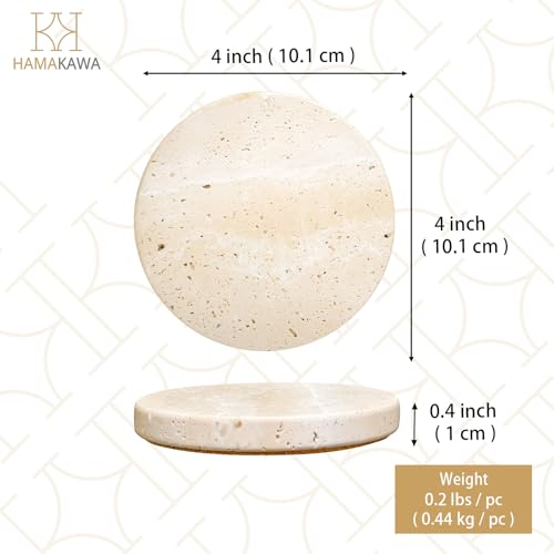 Turkish Natural Marble Coasters Set of 4 (4 Count)