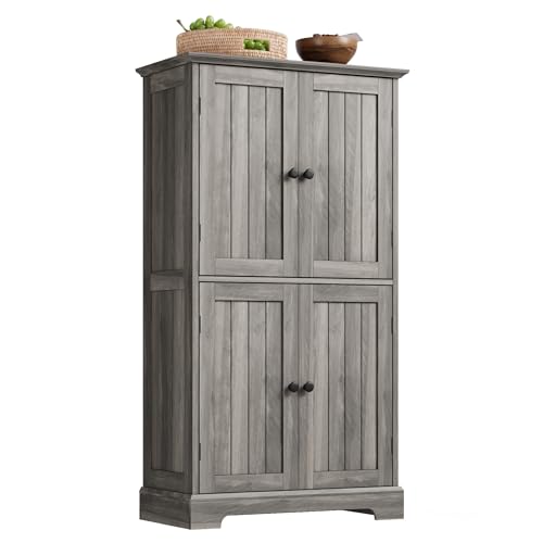 Bathroom Floor Cabinet with Adjustable Shelves