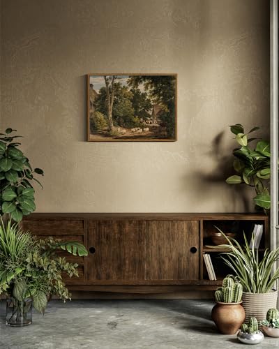Framed Canvas Wall Art Vintage Decor