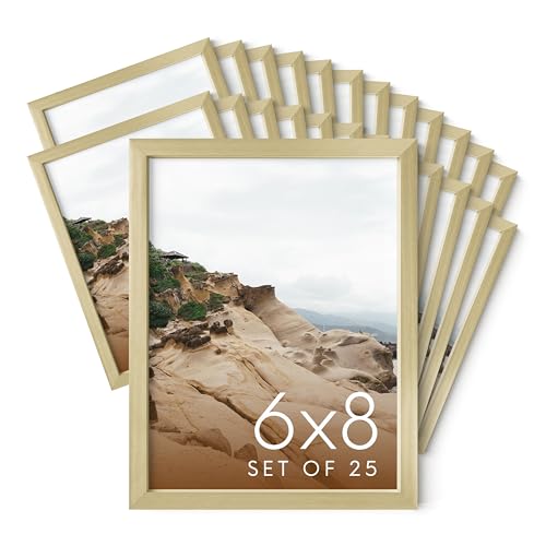 6x8 Gold Metal Picture Frames