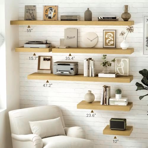 12 Inch Deep Floating Shelves 16 inch Long (2 Count)