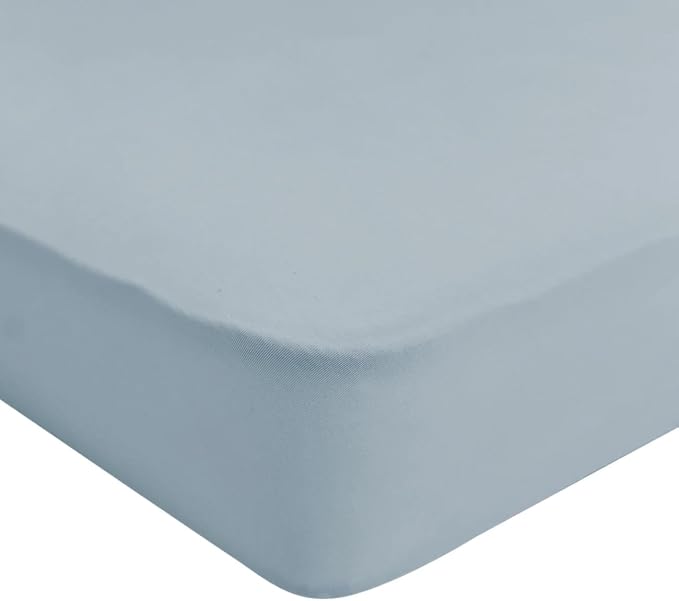 Kyte Baby Soft Crib Sheet - Standard Fitted Crib Sheet Made with Rayon from Bamboo, Ultra-Gentle and Breathable (Fog)