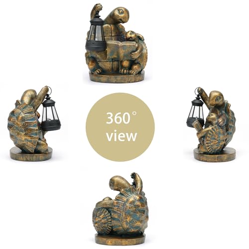 Turtle Solar Outdoor Garden Statue Lawn Yard Decor Gifts for Mom