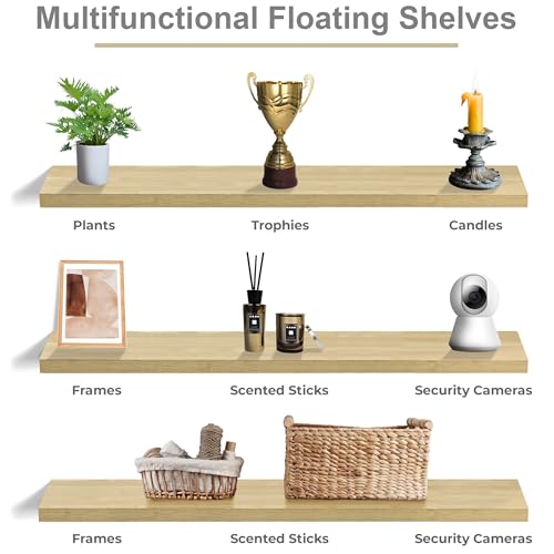 Floating Shelves for Wall Storage (3 Count)