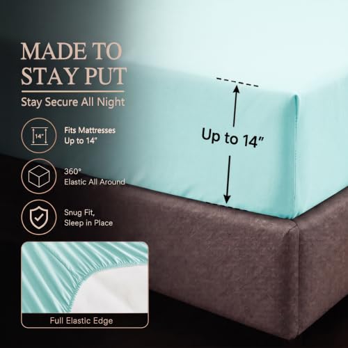 King Size Comforter Set Spa Blue