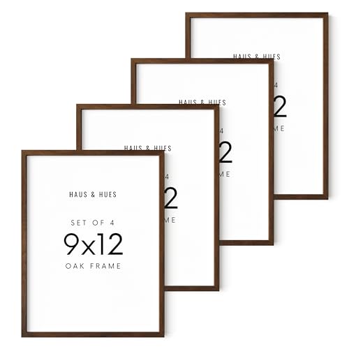 Walnut Wood 9x12 Picture Frames (4 Count)