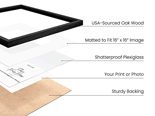 Black Square Frames Set of 9 (9 Count)