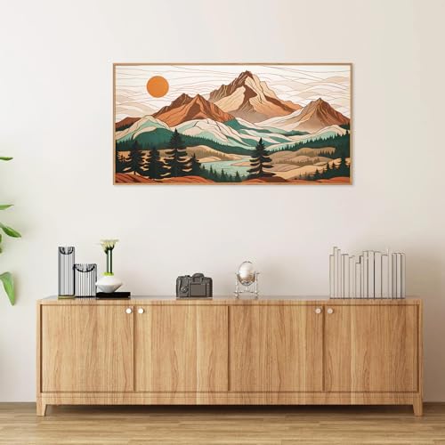 Mountain Framed Canvas Wall Art