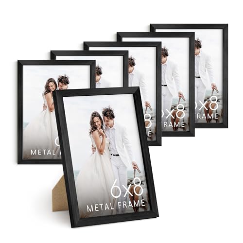 6x8 Black Metal Picture Frames