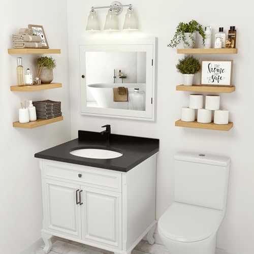 Floating Shelves for Wall Mounted 16 inch Set of 2 (2 Count)