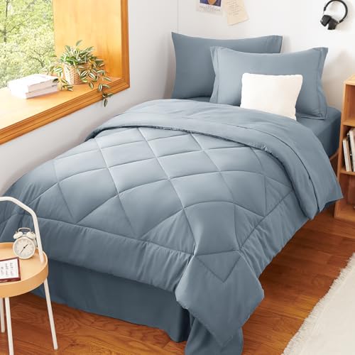 Twin XL Comforter Set Dusty Blue