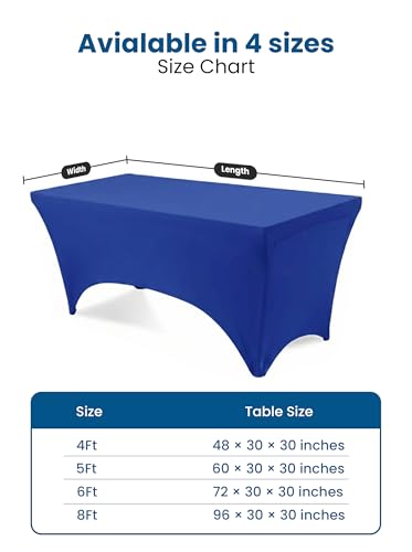 Spandex Table Cloth 2 Pack [4FT (2 Count)