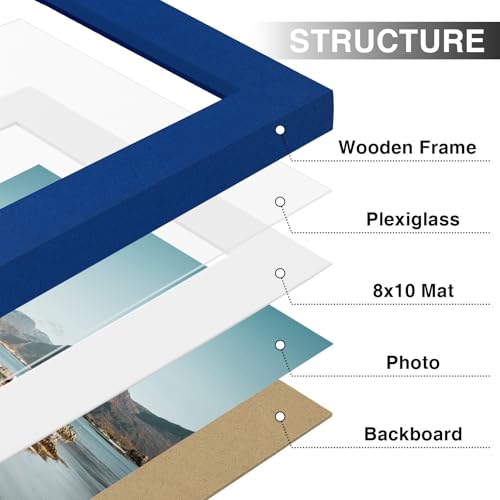 11x14 Picture Frames Set of 9 for Wall Mounting (9 Count)