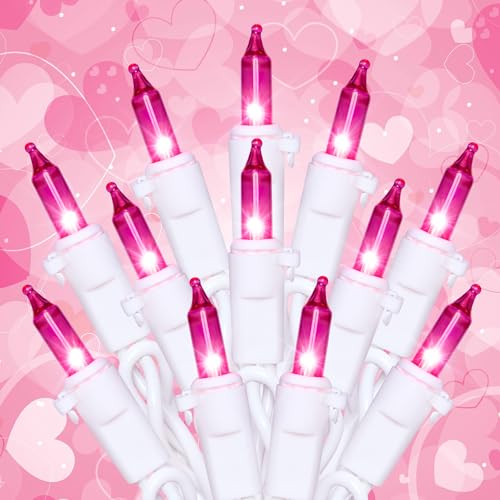 Pink Mini Christmas Lights (26 Foot)