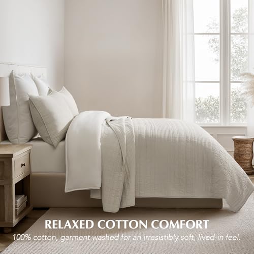 HOME 100% Cotton Quilt Set Oversized Cal King