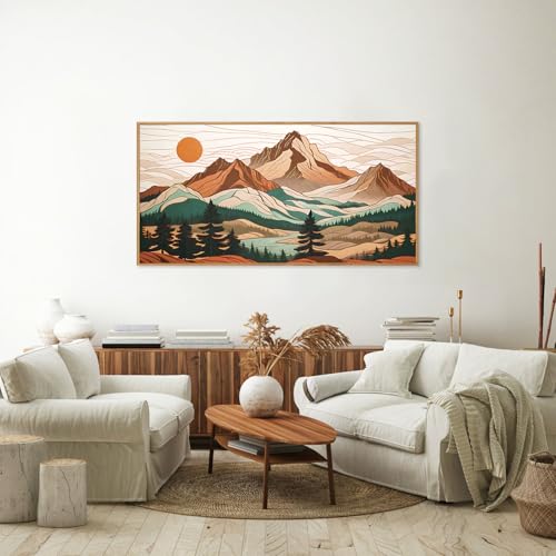 Mountain Framed Canvas Wall Art