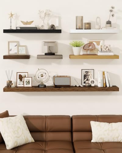 16" Floating Shelves for Wall (2 Count)