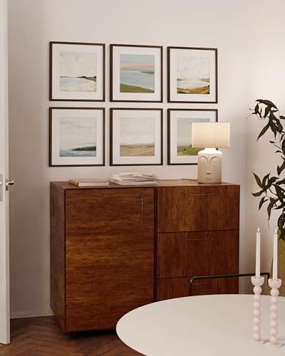 Walnut Oak Wood 16x16 Picture Frames