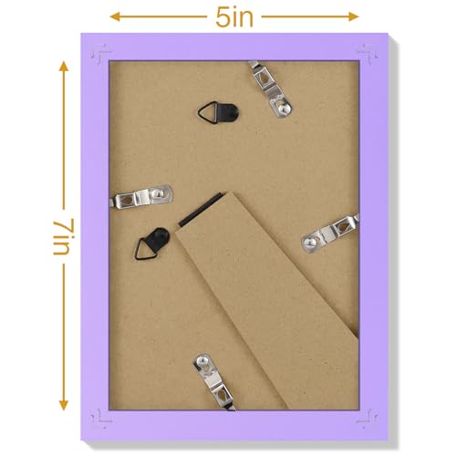 5x7 Picture Frames Set of 9 for Wall or Tabletop Display (9 Count)