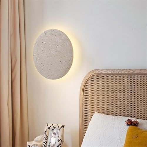 Modern Ultra-Thin Round Stone Wall Light