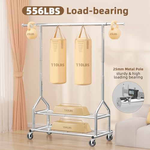 Heavy Duty Clothes Rack Load 556 LBS