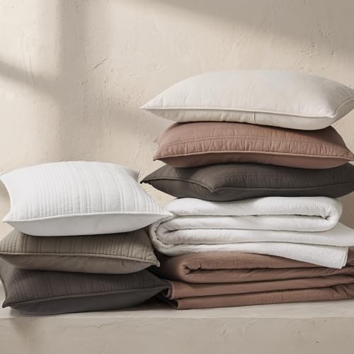 HOME 100% Cotton Modern Lines Quilt Set Queen Size