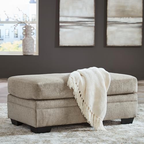 Stonemeade Rectangular Chenille Ottoman