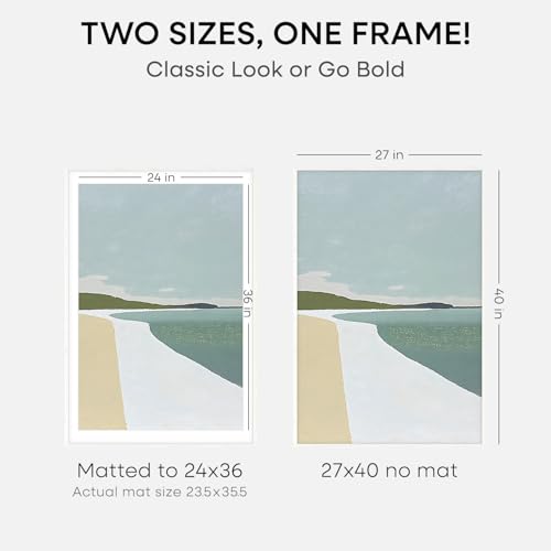 27x40 White Oak Poster Frame