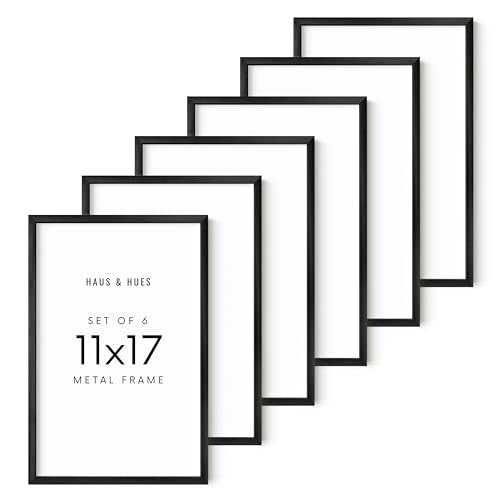 11x17 Black Metal Picture Frames (6 Count)