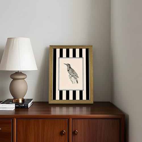 Framed Bird Canvas Wall Art Picture