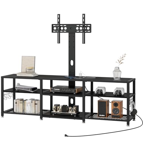 TV Stand with Mount and Power Outlets