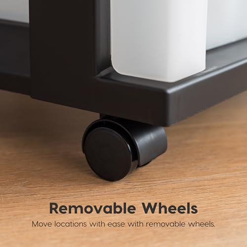4 Drawer Rolling Storage Cart with Organizer Top