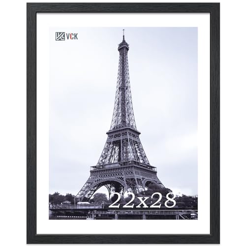 22x28 Frame Black Wood Poster Frame for Wall Display